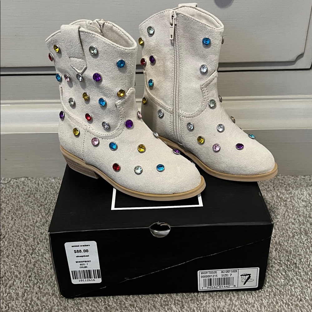 ShuShop Kids Boots with Colorful Gems